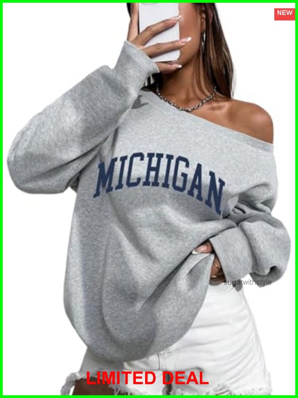 Oversized Off The Shoulder Sweatshirt One Shoulder Long Sleeve Pullover